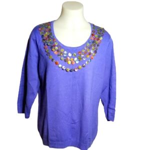 Joseph A Purple Top Sz XL